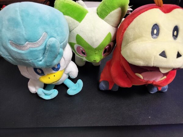 ポケットモンスター ポケモン ぬいぐるみセット パルデア御三家 スカーレット バイオレット クワッス ニャオハ ホゲータ