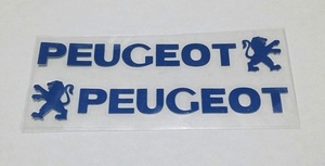 1 including carriage PEUGEOT Logo attaching blue sticker 2 point set 