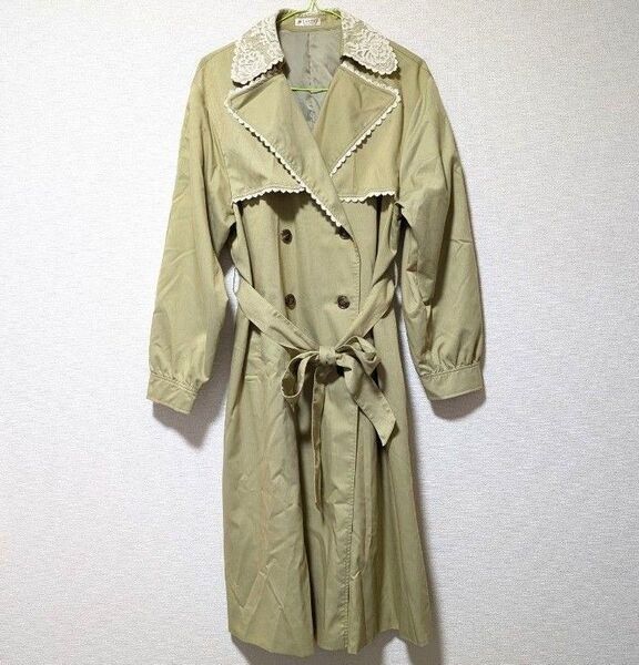axes femme アクシーズファム レース襟 トレンチコート