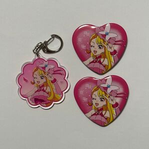 プリキュア わんぷりむーびー × タワレコ 缶バッジ キーホルダー キュアバタフライ
