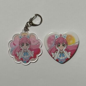 プリキュア わんぷりむーびー × タワレコ 缶バッジ キーホルダー キュアプリズム