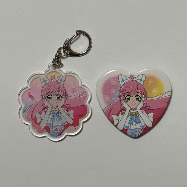 プリキュア わんぷりむーびー × タワレコ 缶バッジ キーホルダー キュアプリズム