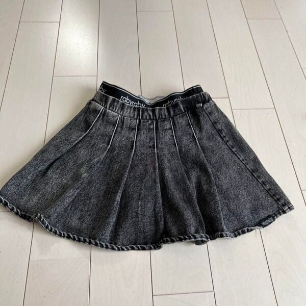 スカート ガールズ デニムプリーツパンツイン キッズ 子供服 ジュニア