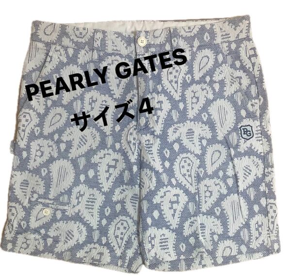 PEARLY GATES パーリーゲイツ 総柄ショートパンツ ハーフパンツ サイズ4
