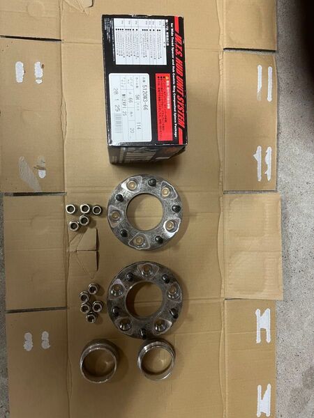 協栄 Kics キックス ハブ66付 ワイドトレッドスペーサー 20mm 5H 114.3 M12-P1.25 5120W3-66