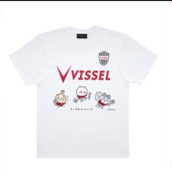 ちいかわ×Jリーグ Tシャツ フリーサイズ (ヴィッセル神戸)