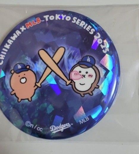 ちいかわ MLB 缶バッジ カブトムシ かぶちゃん