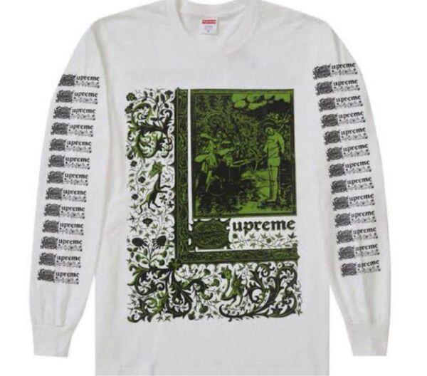 M supreme シュプリーム Saint Sebastian L/S Tee L シュプリーム ホワイト