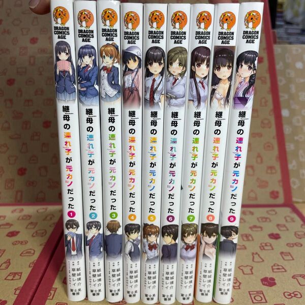 継母の連れ子が元カノだった 1〜9 (ドラゴンコミックスエイジ) 紙城境介/原作 草壁レイ/作画 たかやKi/キャラクター原案