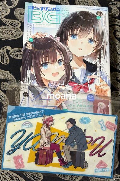 月刊 ビッグガンガン 2025 vol.6 6月号 ヤングガンガン増刊 雑誌 スーパーの裏でヤニ吸うふたり クリアファイル