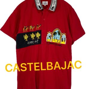 CASTELBAJAC 刺繍 半袖ポロシャツ カステルバジャック