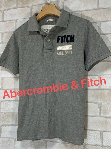 Abercrombie & Fitch アバクロ 半袖ポロシャツ パッチワーク