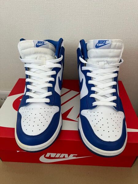 NIKE DUNK HI RETRO white/game royal ナイキ ダンク ハイ