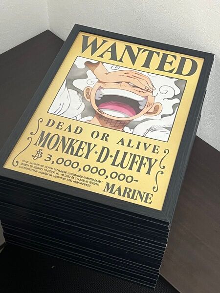 ワンピース 手配書 ポスター フレーム付き 24枚セット
