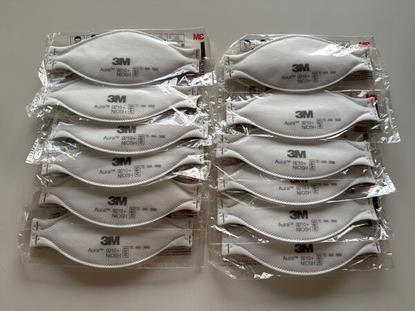 【未使用・即発送】3M N95 マスク Aura 9205+ 12枚セット|個別包装|米国NIOSH認証済み