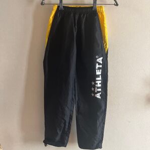 ATHLETA スポーツパンツ ブラック/イエロー 140