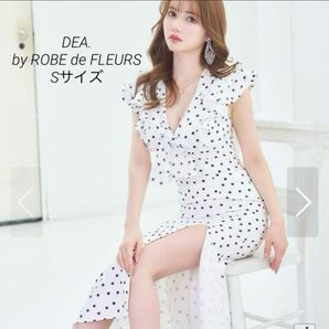 DEA.by ROBE de FLEURS フリルドット マーメイドドレス S