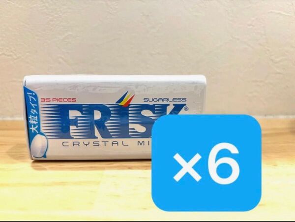 クラシエ フリスク クリスタルミント 24.5g 6個 大粒