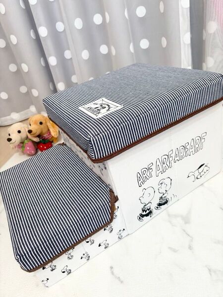 未使用 ペットパラダイス スヌーピー 収納ステップ 犬 階段