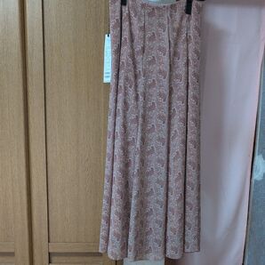 ロングスカート ペイズリー柄