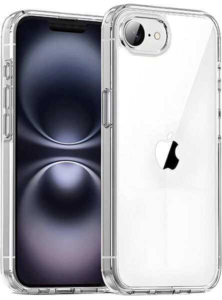 新品 iPhone16e TPU透明ハイブリッドクリアケース