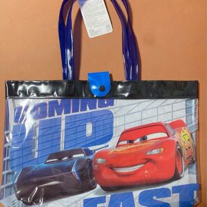 【未使用】カーズ プールバック ビーチバック ディズニー ビニールバック 幼稚園 保育園 ピクサー 男の子 キッズ 子供 ブラック