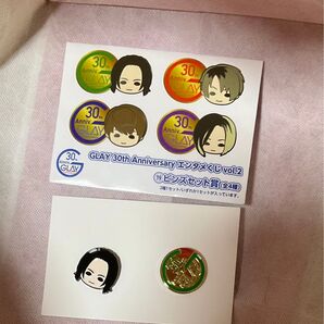 ピンズセット賞 TAKURO GLAY 30th Anniversary エンタメくじ