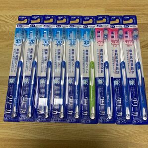 【お得】クリニカ 歯ブラシ3Dカット6本・フラットカット3本合計9本まとめ売り