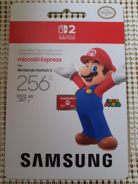 新品未開封 Nintendo Switch2 Samsung 256GB エクスプレスカード Card サムスン microSD