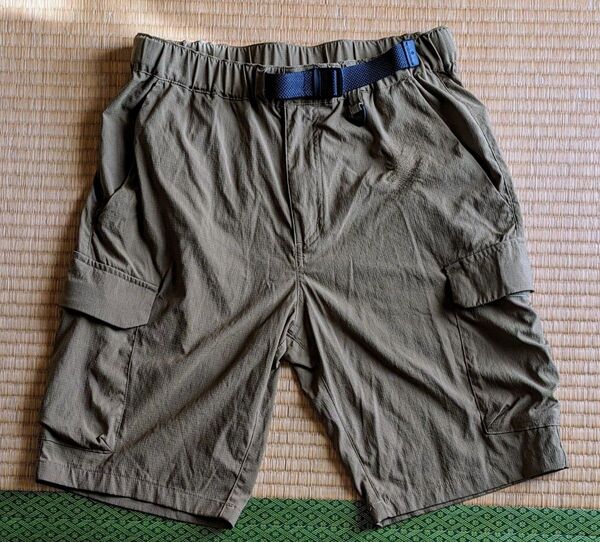 コロンビア ハーフパンツ ストレッチ カーゴ カーキ アウトドア S ショートパンツ ショーツ 短パン
