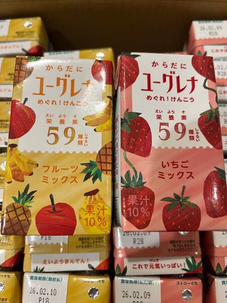 【新品】からだにユーグレナ ドリンク アソートセット いちご フルーツ 24本