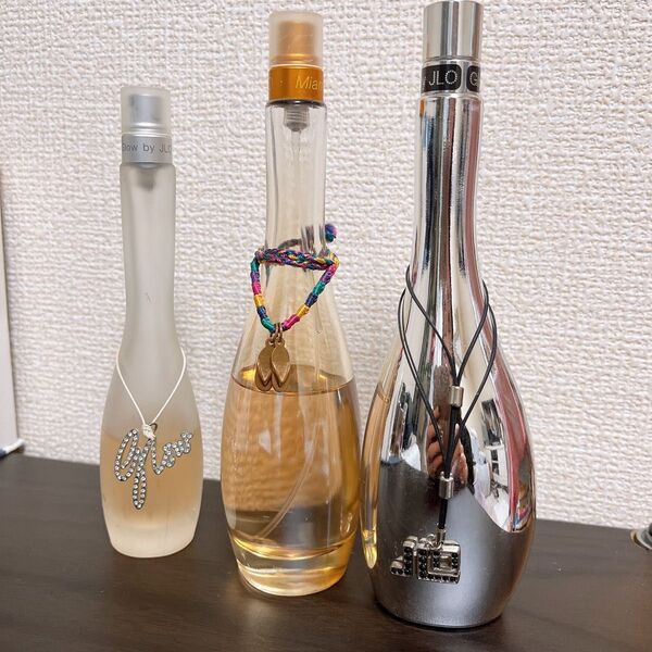 中古香水 グロウバイジェイロー オードトワレ 50ml ジェニファーロペス マイマミグロウ100ml グロウアフターダーク 3本