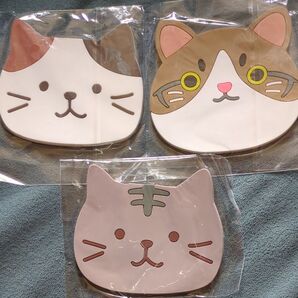 《1》 猫 コースター にゃんこ 3枚セット