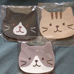 《2》 猫 コースター にゃんこ 3枚セット