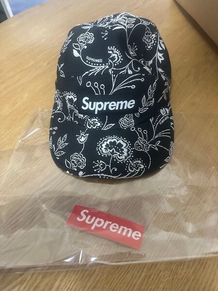 Supreme Floral Jacquard Camp Cap "Black"