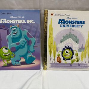 【2冊セット】ディズニー ピクサー モンスターズインク他 Little Golden Book
