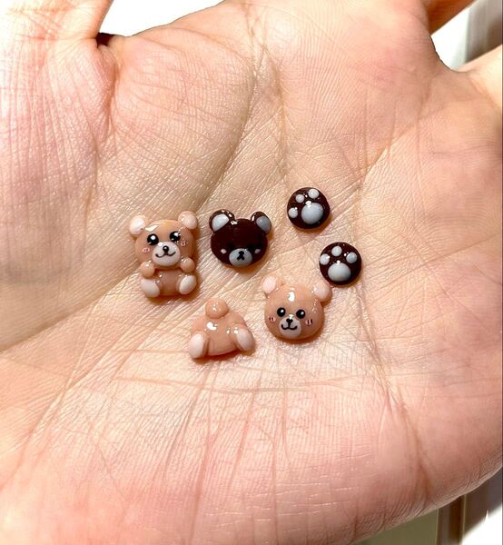 くまちゃん 3Dネイルパーツ デコパーツ セット