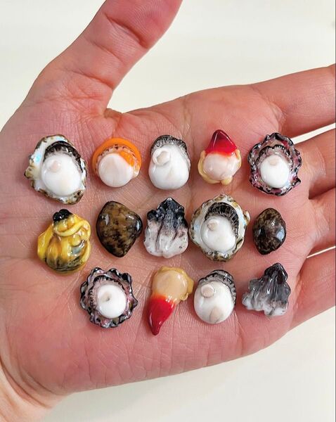 3Dネイル 海の幸 牡蠣 ホタテ アサリ 貝 赤貝 鳥貝 デコパーツ セット