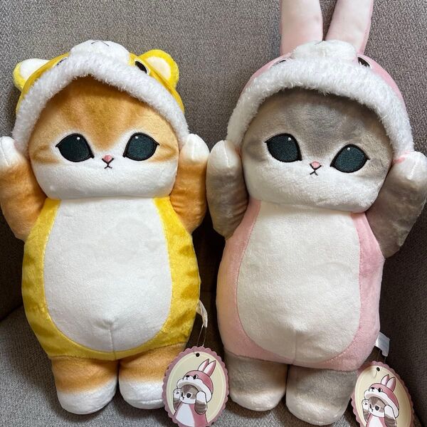 【新品タグ有り】モフサンド mofusand 着ぐるみにゃんBIGぬいぐるみ コンプリートセット
