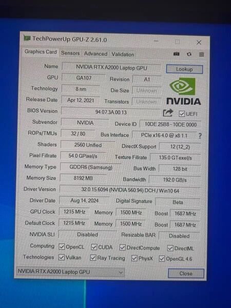 rtx a2000 lp
