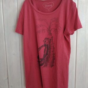 Disney Tシャツ レッド Mサイズ