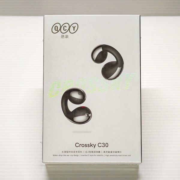 イヤーカフ型ワイヤレスイヤホン QCY Crossky C30 ブラック