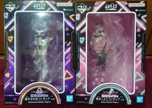 一番くじ【新品未開封】ホロライブ Cyberpunk Style~ 猫又おかゆフィギュア 博衣こよりフィギュア 2点セット
