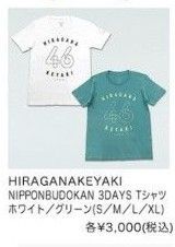 日向坂46 XLサイズ Tシャツ ひらがなけやき日本武道館 グリーン