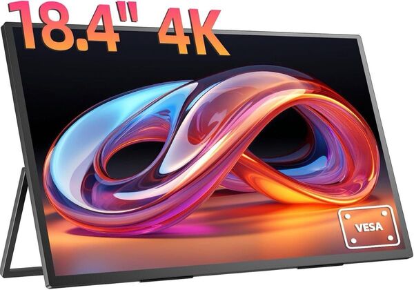 新品 モバイルモニター 18.4インチ 4K 60Hz 自立型