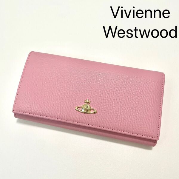 Vivienne Westwood ヴィヴィアン ウエストウッド 長財布 折り財布 レディース ジップラウンドウォレット ピンク