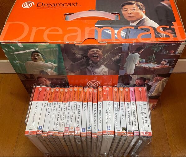 ドリームキャスト本体+ソフトセット4 帯付きです