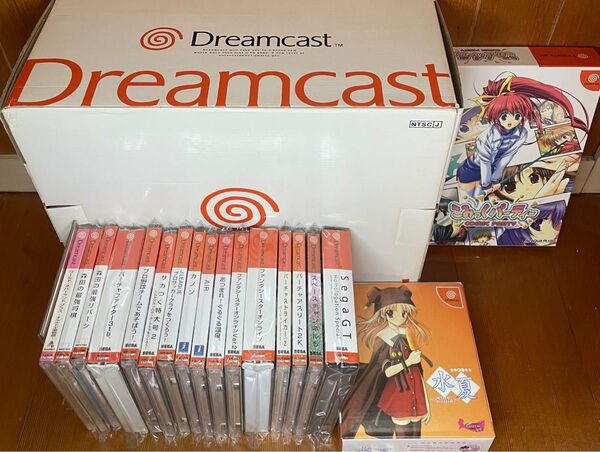ドリームキャスト本体+ソフトセット5 帯付きです