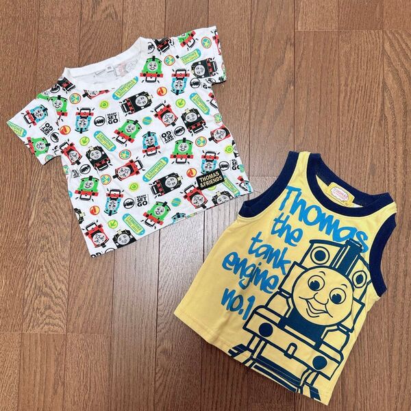 トーマス 95センチ Tシャツ タンクトップ セット 半袖Tシャツ Tシャツ キッズ 半袖 男の子 ベビー