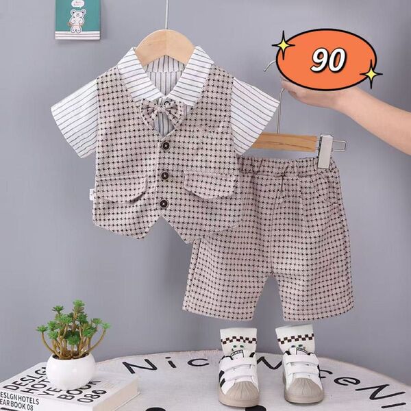 ☆新品☆フォーマル 男の子 セットアップ 入園式 結婚式 スーツ 90cm